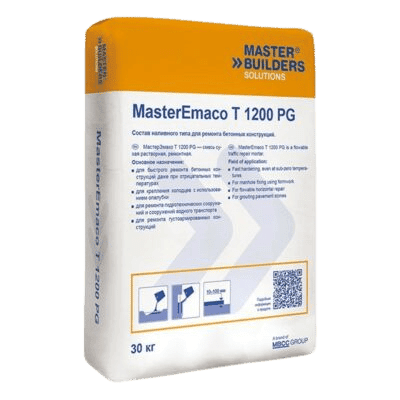 Быстротвердеющая смесь MasterEmaco T 1200 PG W