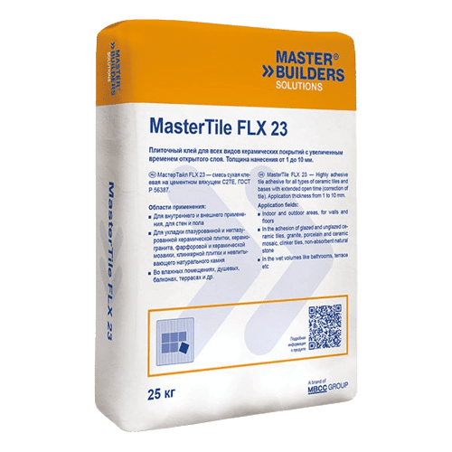 Высокоадгезионный клей MasterTile FLX 23